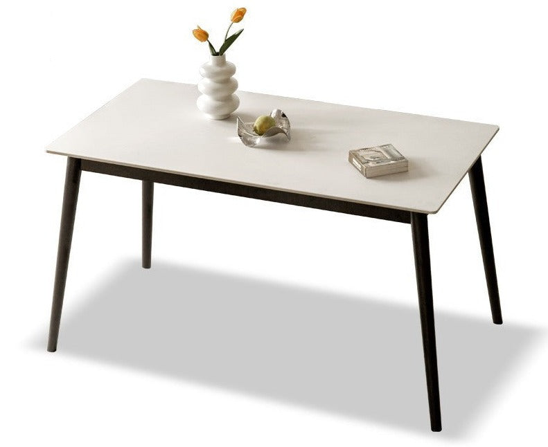 Oak Solid Wood Rock Plate Dining Table"