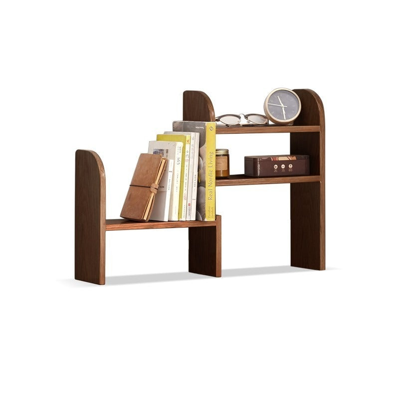 Oak Solid Wood Small Bookcase Simple Study Telescopic Organizing Shelf Nordic<