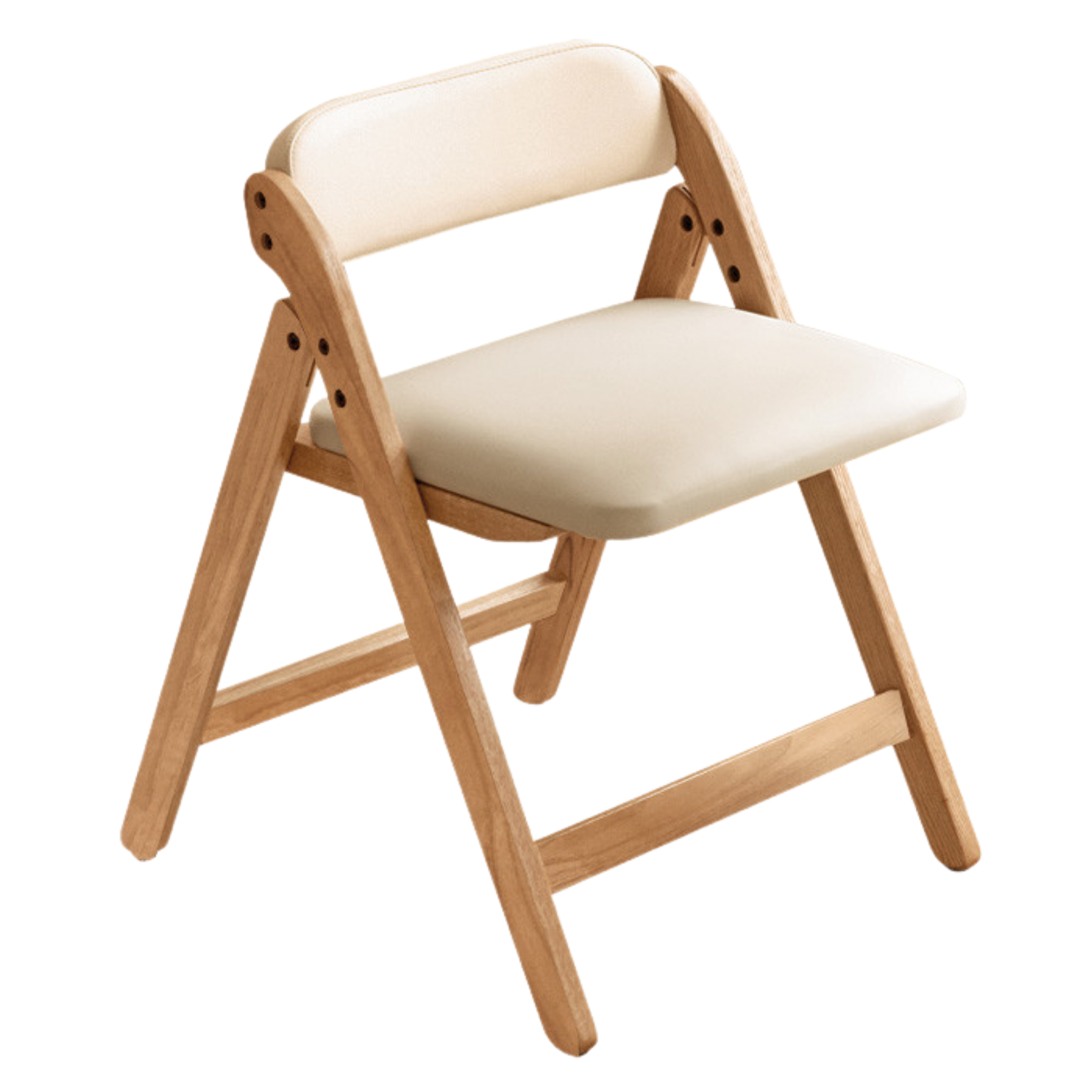 Solid Rubberwood, Oak Solid Wood Organic Leisure Folding Chair