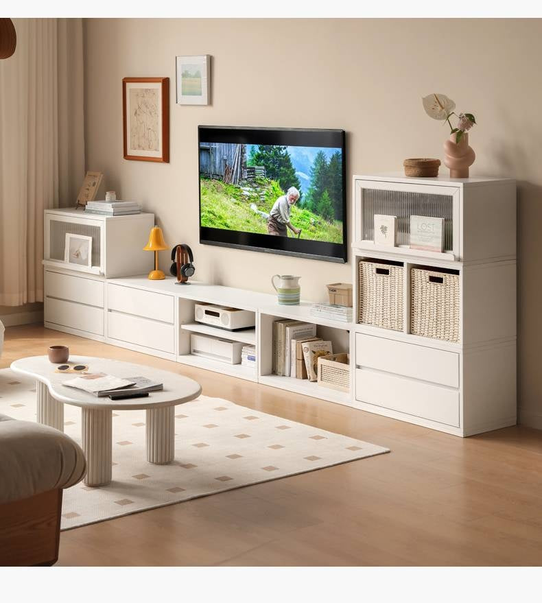 Tulip Tree Solid Wood Combination TV Cabinet