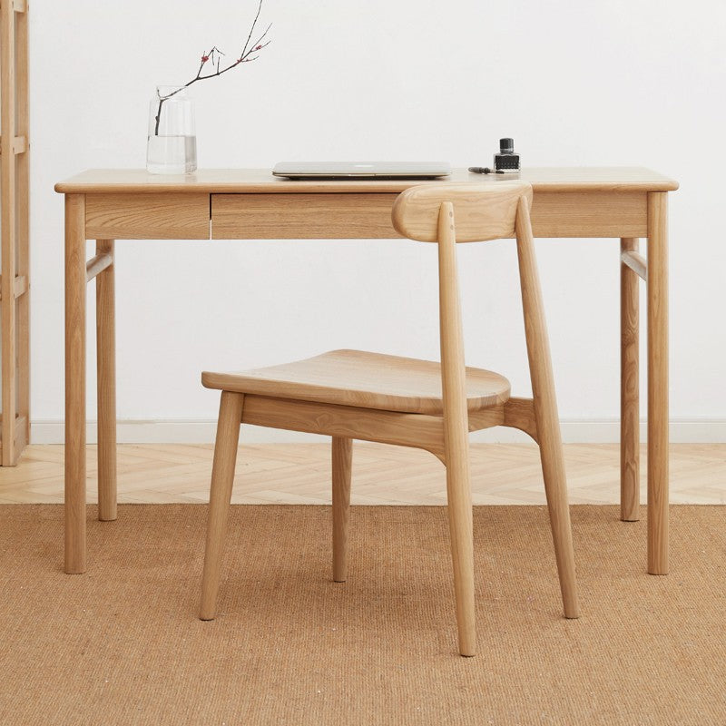 Ash Solid Wood Minimalist Modern Computer Desk