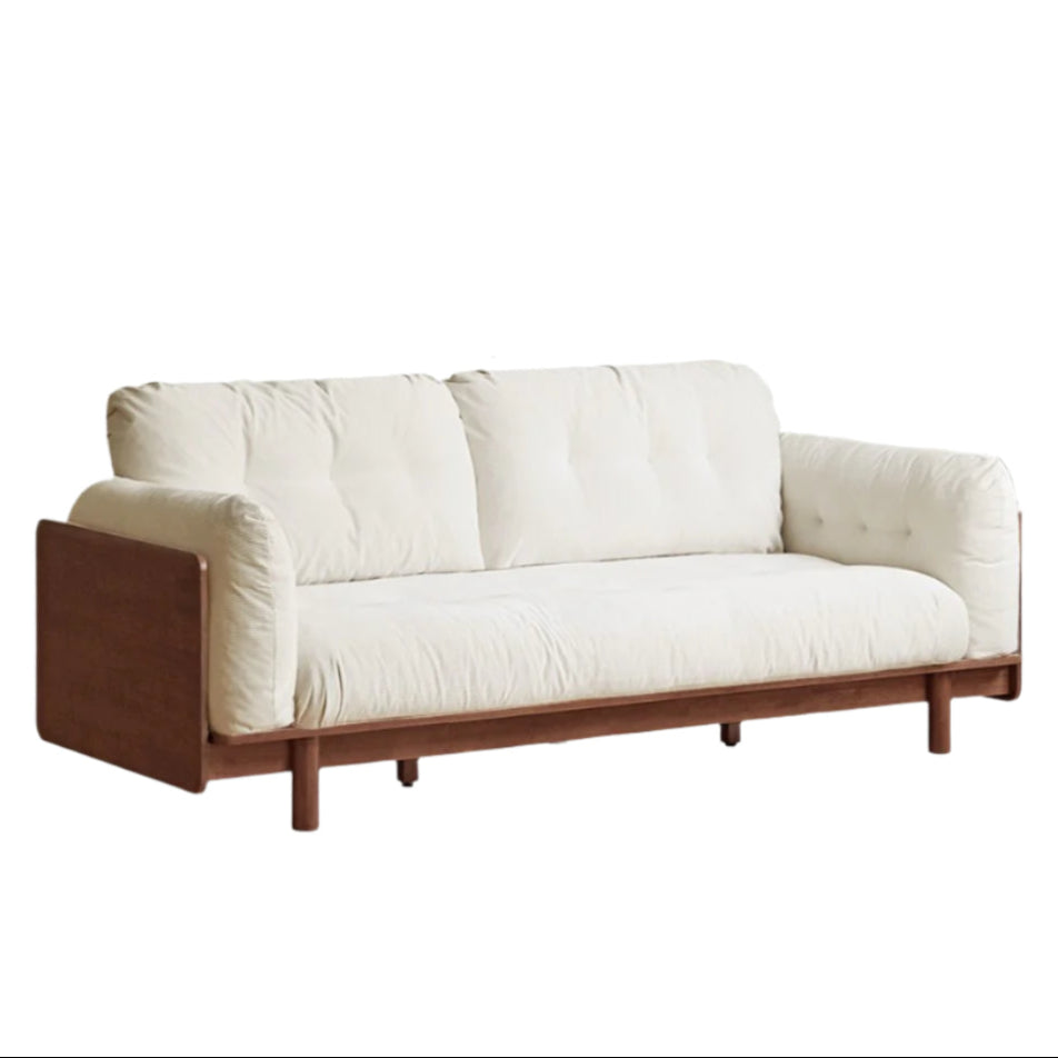 Rubber Solid Wood American Light Luxury Sofa