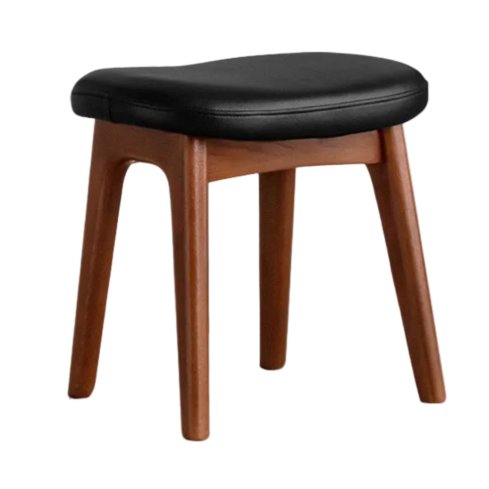 Oak, Cherry Solid Wood Makeup Soft Stool.