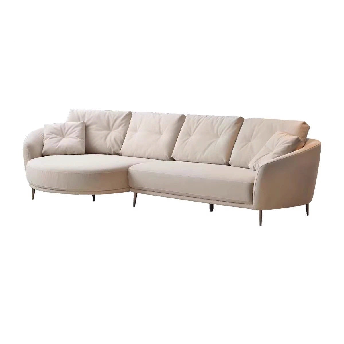 Scratch Fabric Corner curved Sofa "