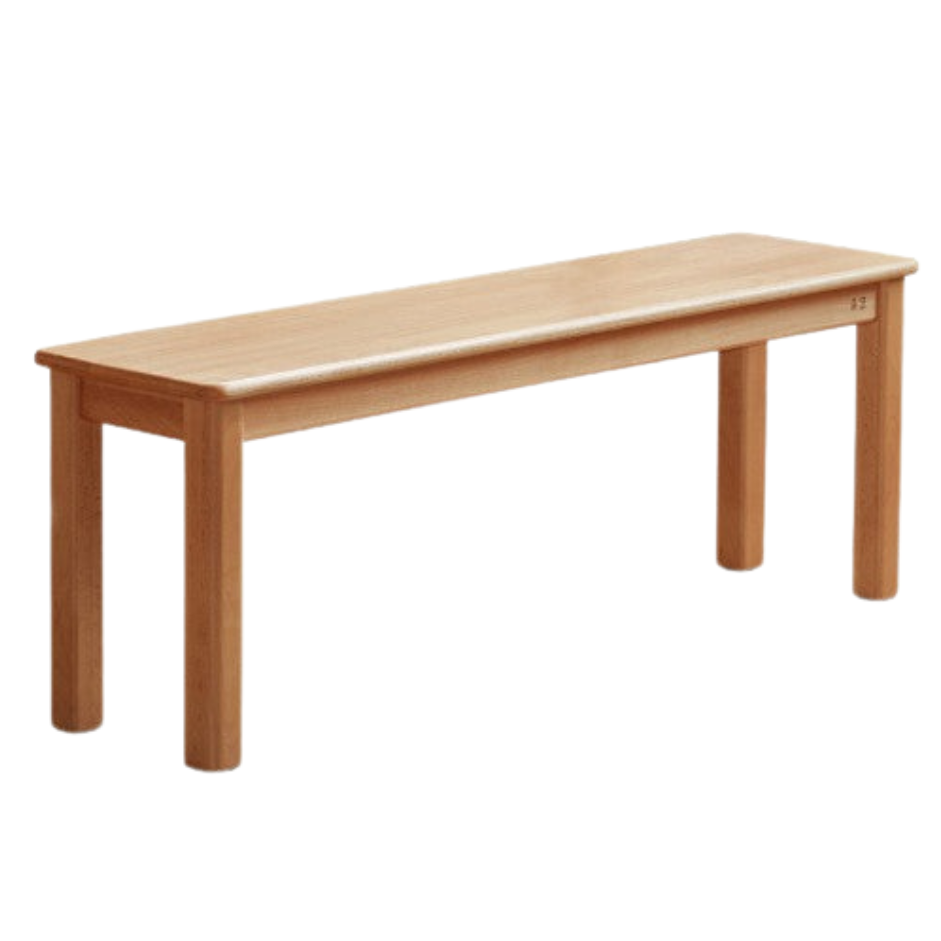 European Beech Wood Modern Long Bench