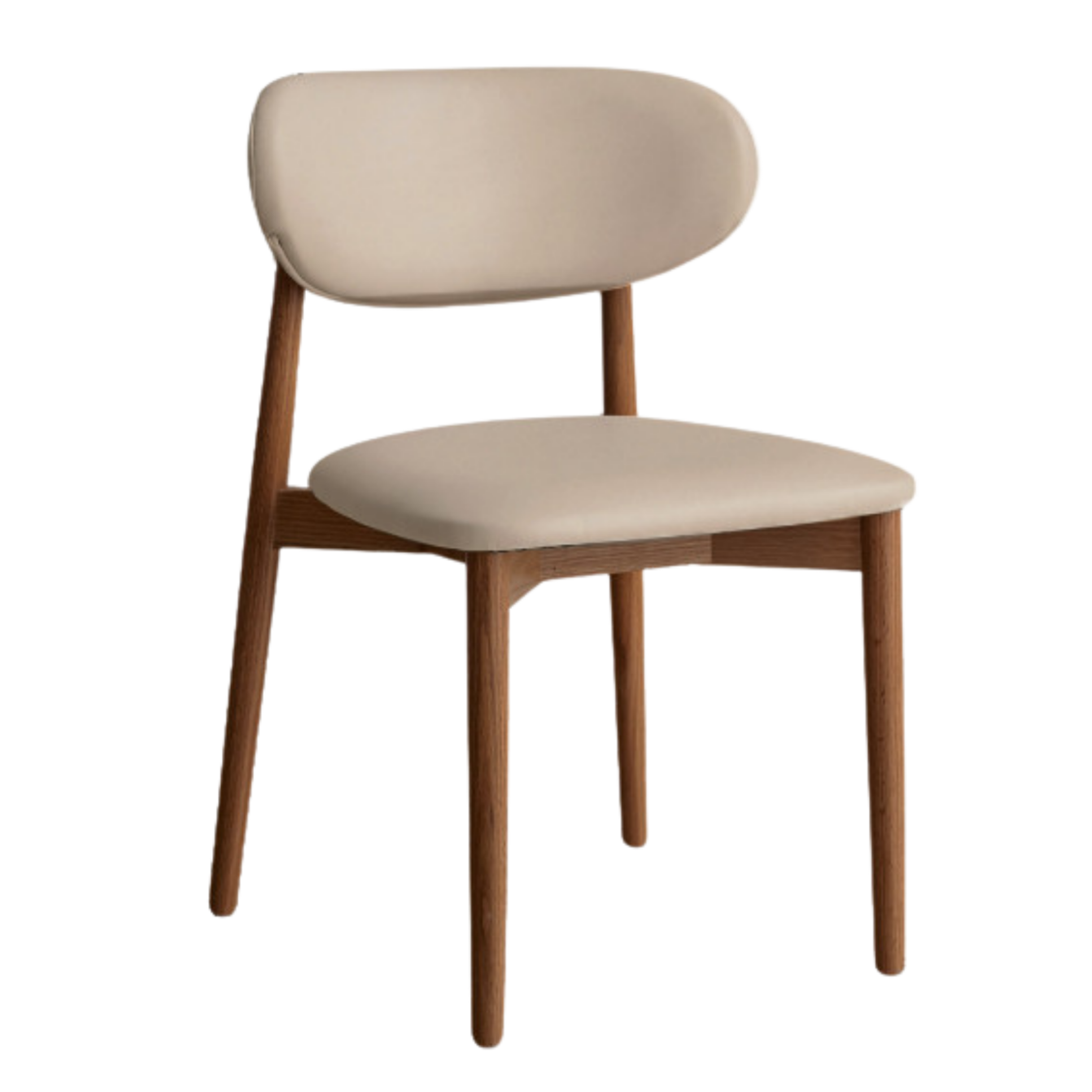Black Walnut, Ash, Oak Solid Wood Lamb Velvet Cloud Cotton Dining Chair