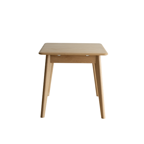Oak Solid Wood Retractable Folding Dining Table