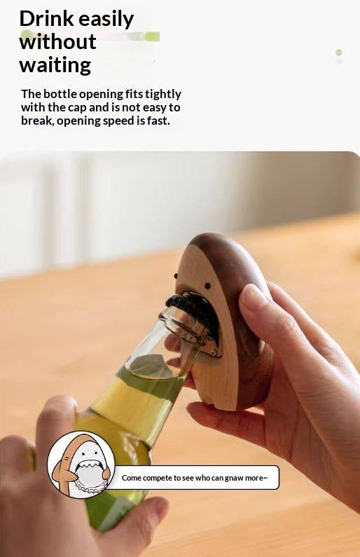 White Oak, Black Walnut, Beech, Maple Solid Wood Beer Bottle Opener