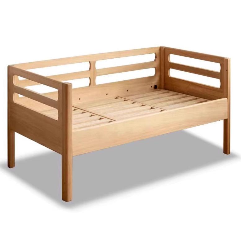 Solid wood children's splicing bed