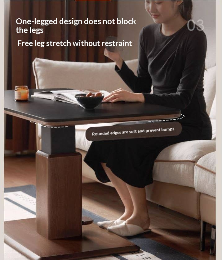 Oak Solid Wood Lifting Coffee Table