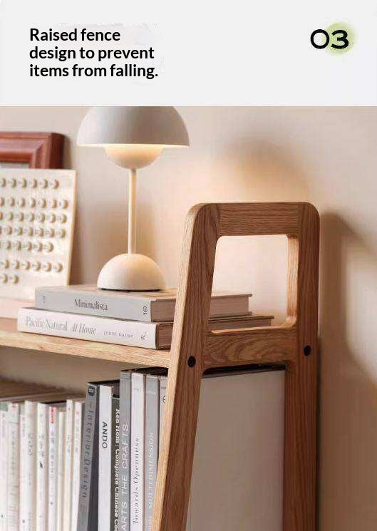 Oak Solid Wood Multi Layer Shelf, Bookshelves, Flower Racks
