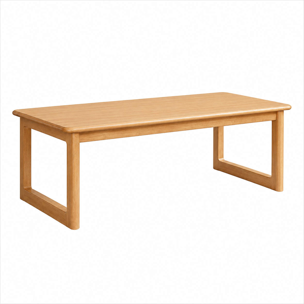 Rubberwood Solid Wood Tea Table Japanese Floor Table, Tatami Coffee Table
