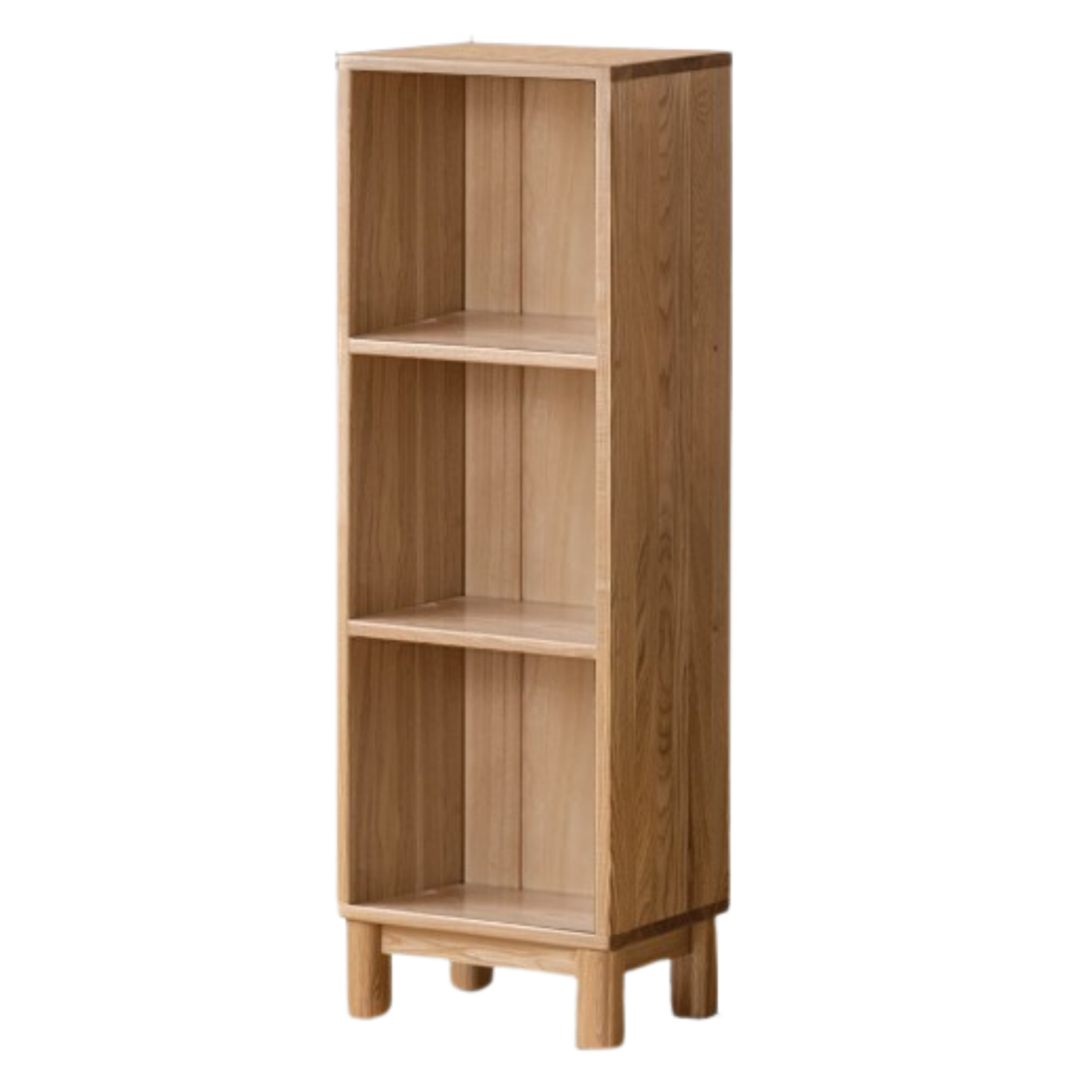 Ash Solid Wood Modern Grid Bookcase