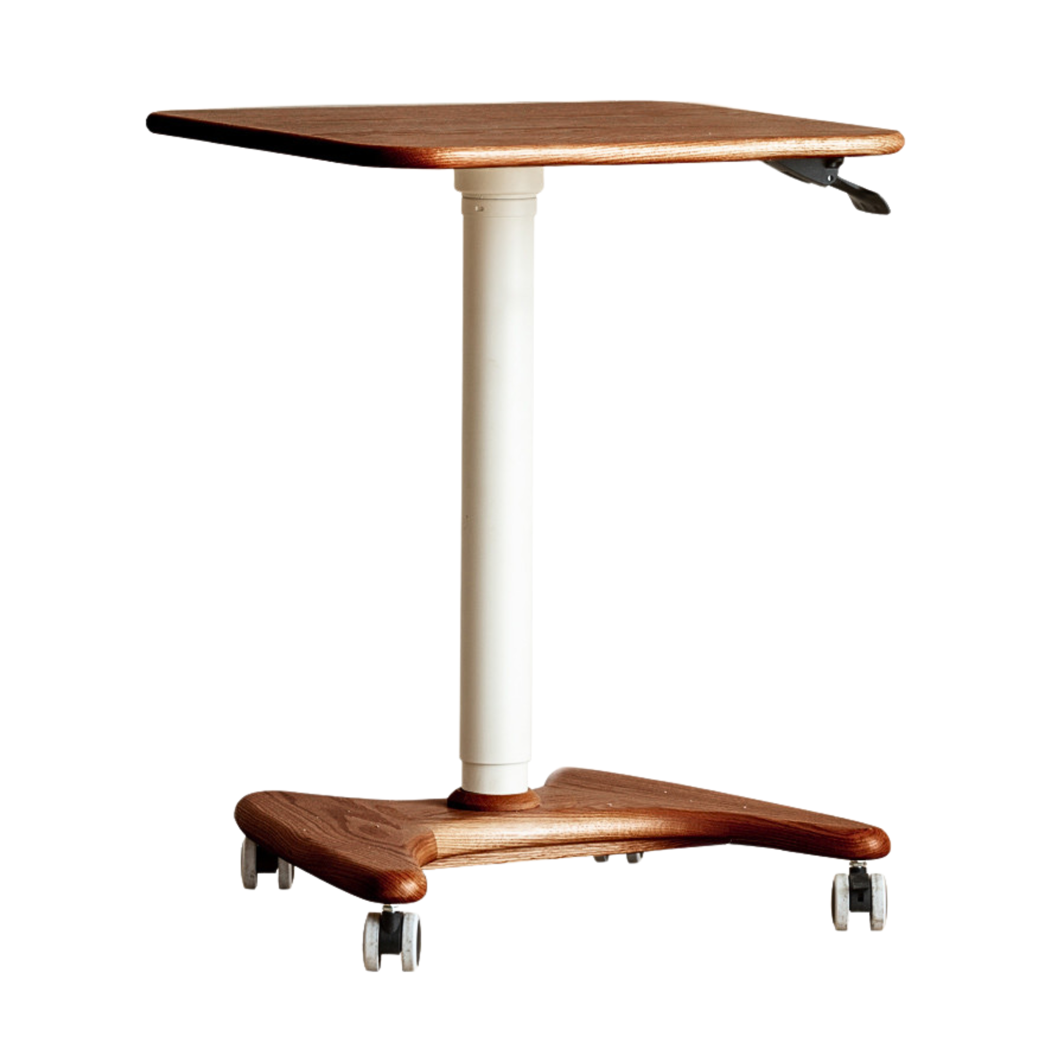 Oak, Ash solid wood Standing desk lifting movable Side Table: