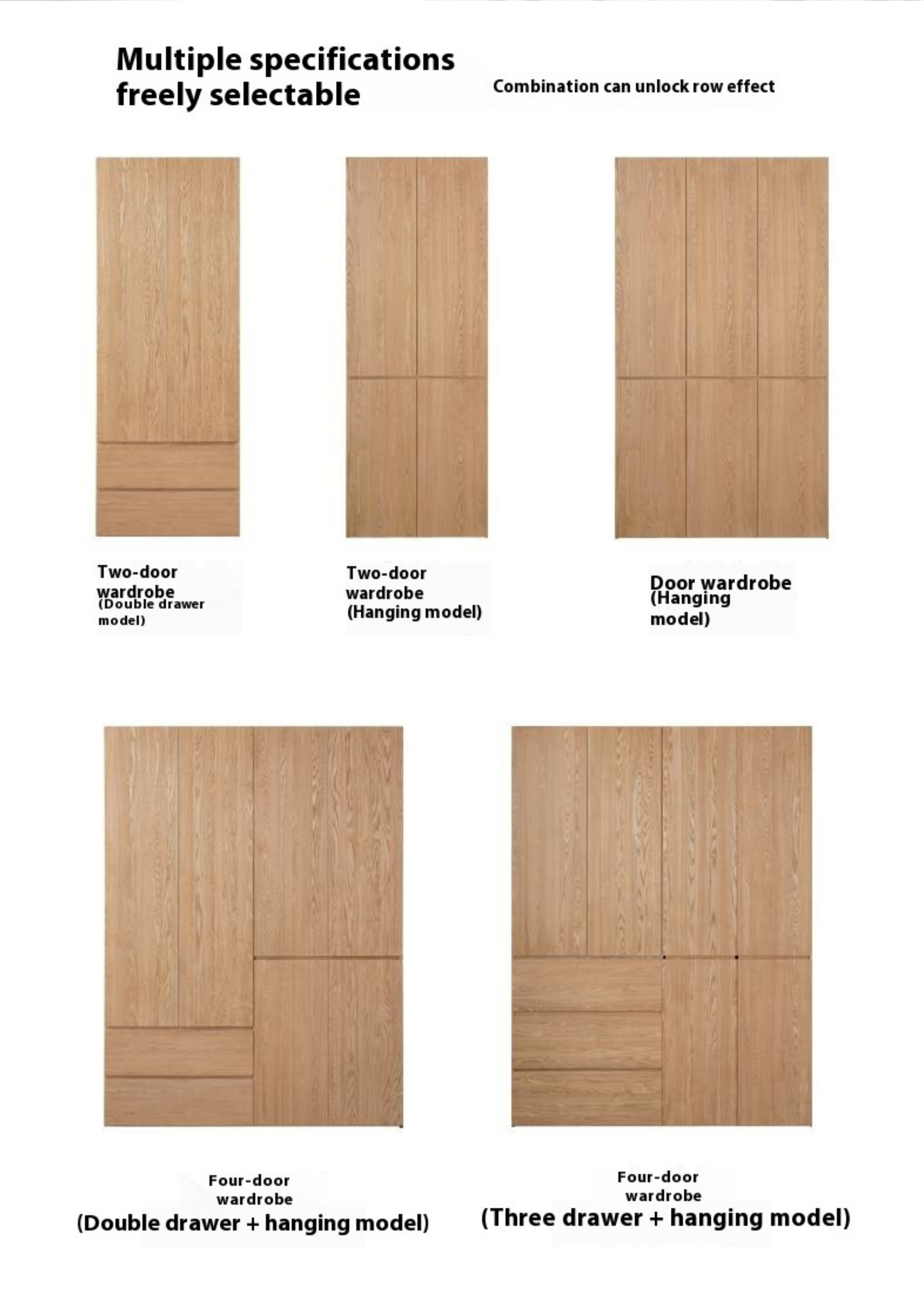 Ash Solid Wood Open Door Storage Cabinet
