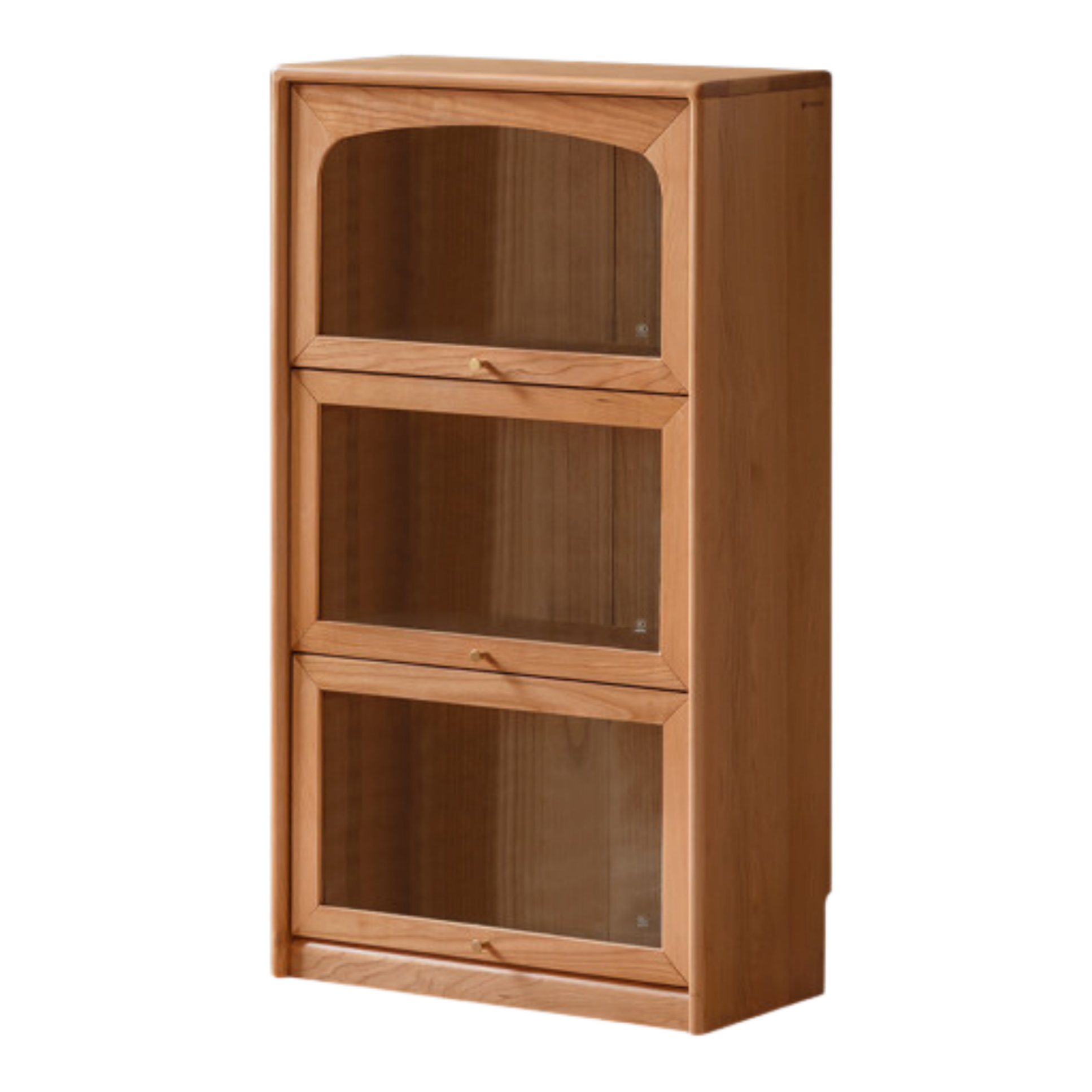 Cherry Solid Wood Ancient Style Floor Bookcase