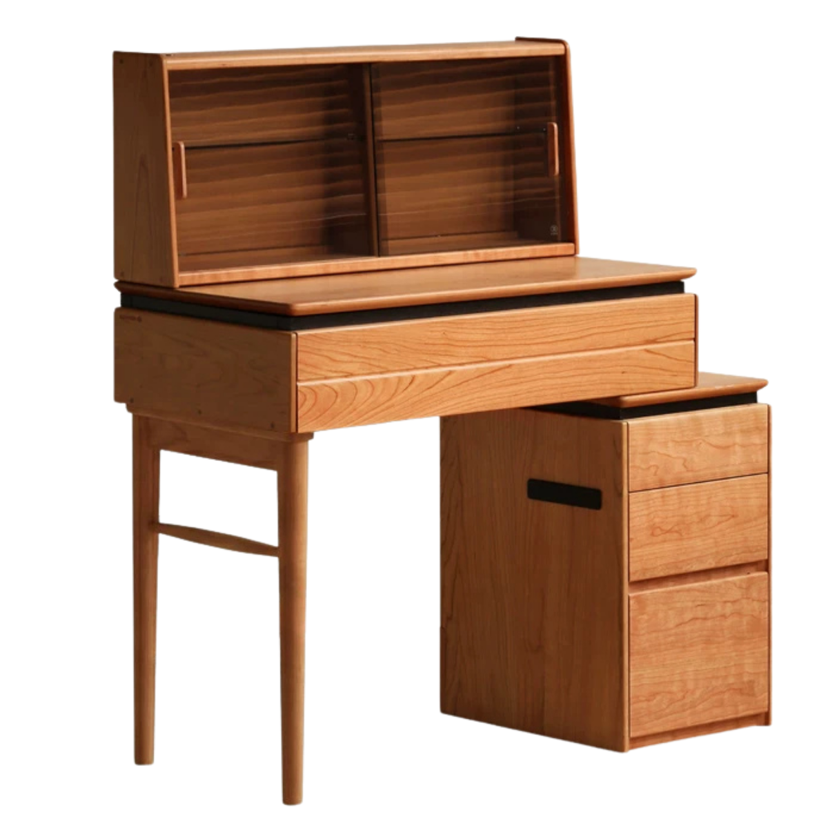 Cherry Solid Wood Retractable Vanity Table