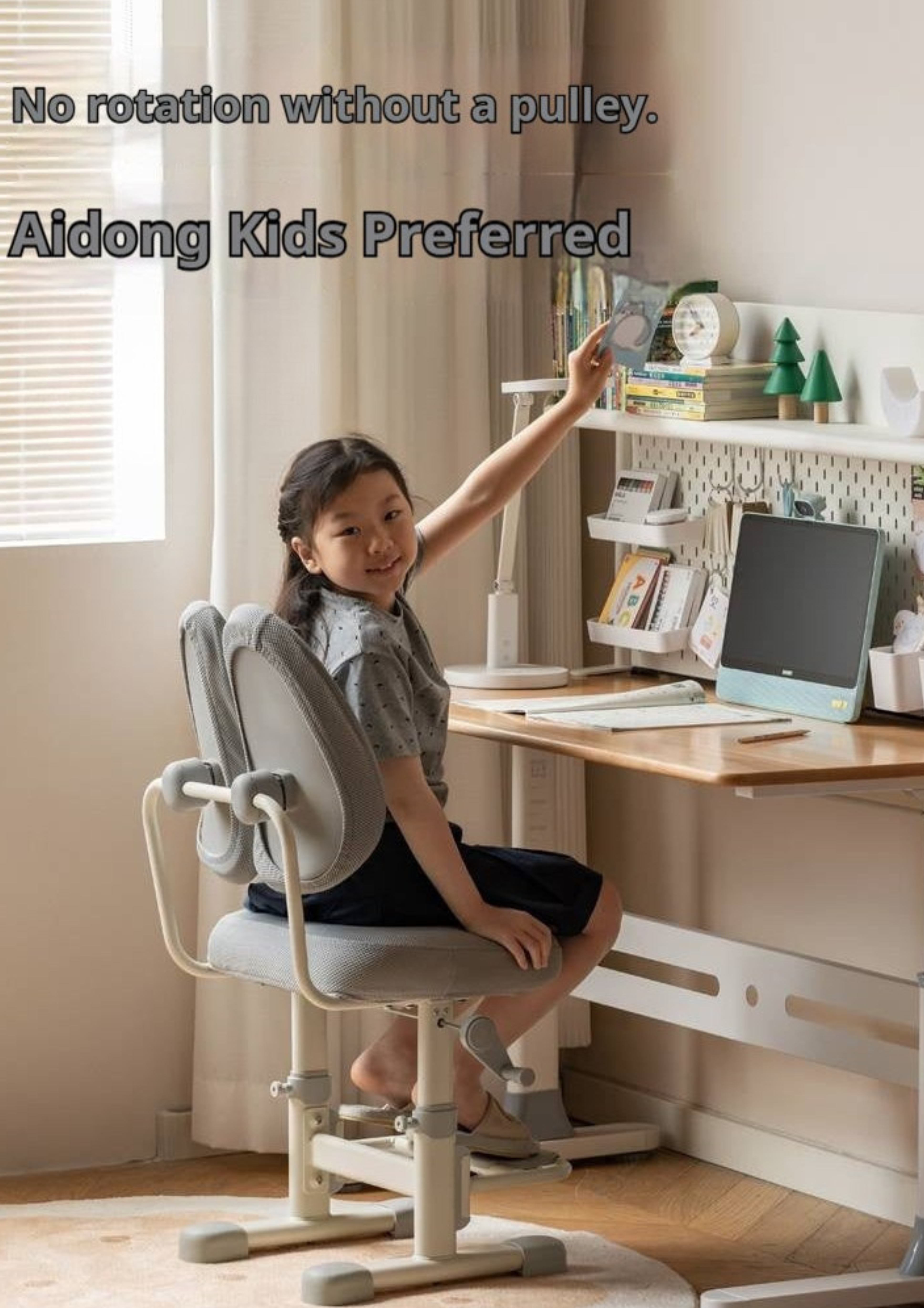 Adjustable Hand-cranked Height  Chair