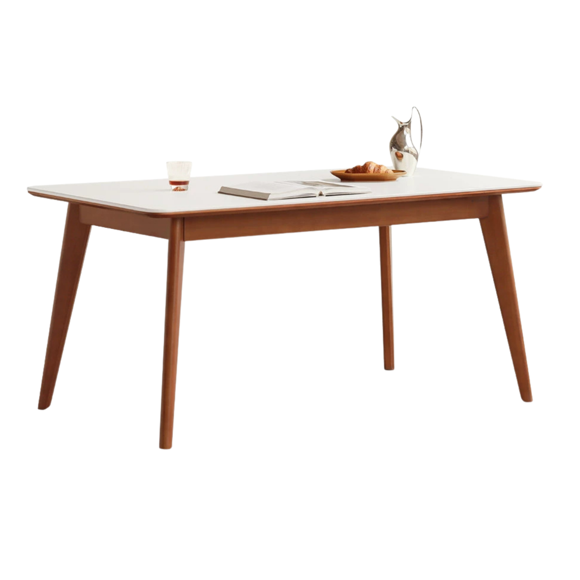 Tulipwood Solid Wood Retro Style Dining Table