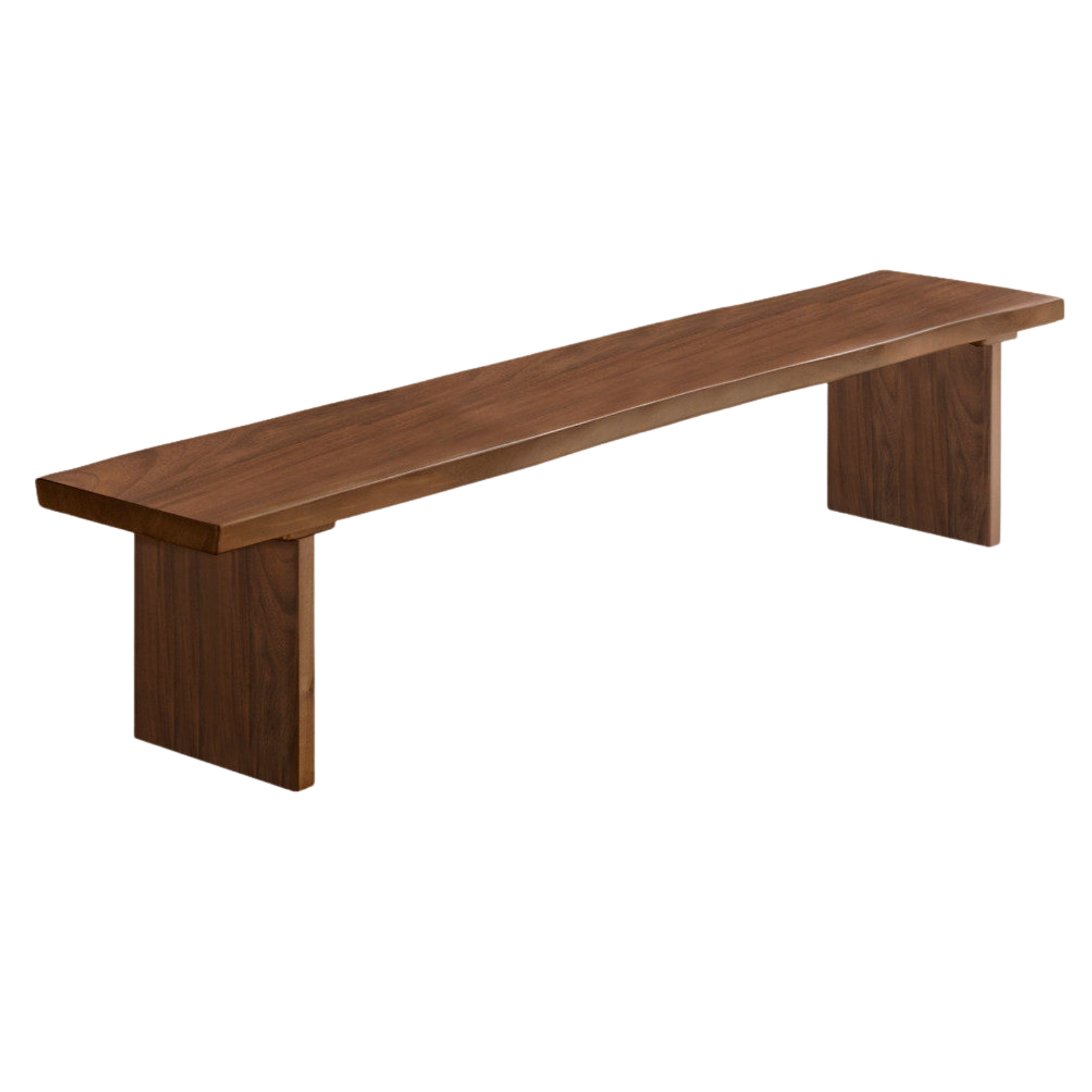 Black Walnut, Ash, South American Walnut Solid Wood Wabi Sabi Bench