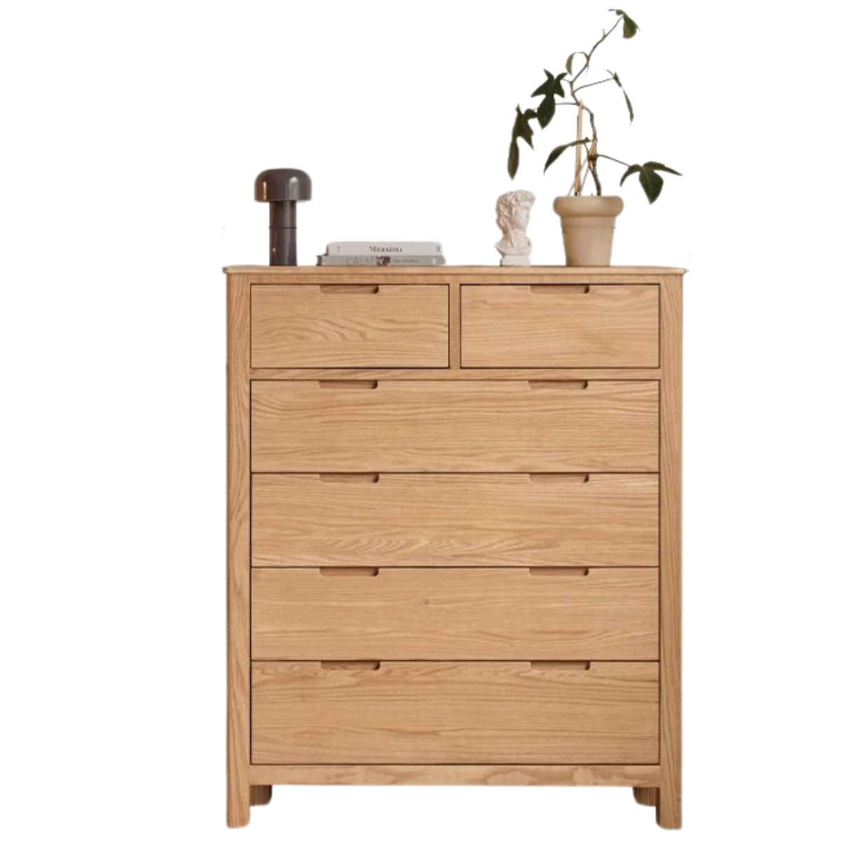 Oak Solid Wood Wide Chest of Drawers