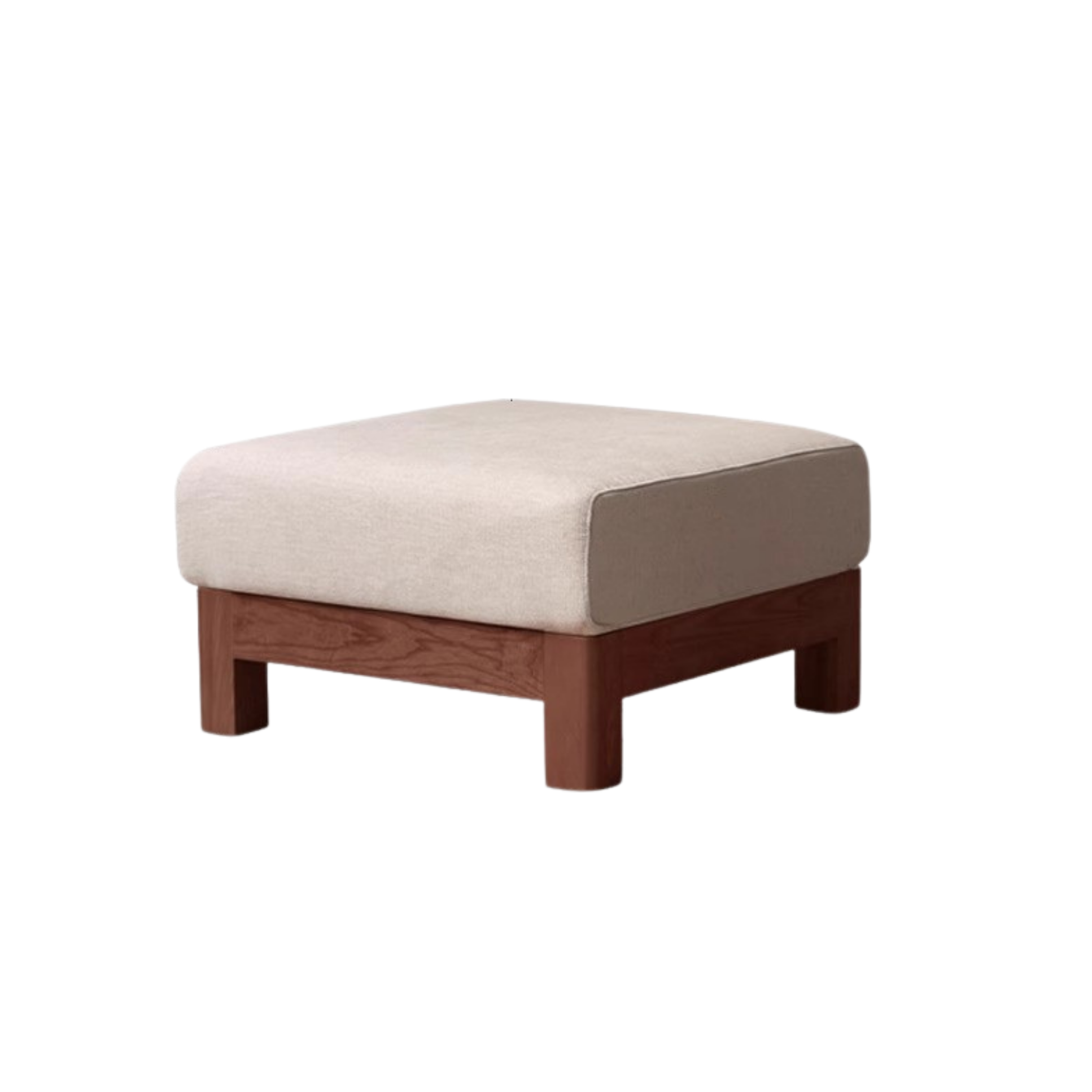 Oak, Ash, Poplar, Black Walnut Solid Wood Footstool Small Fabric Stool For Home