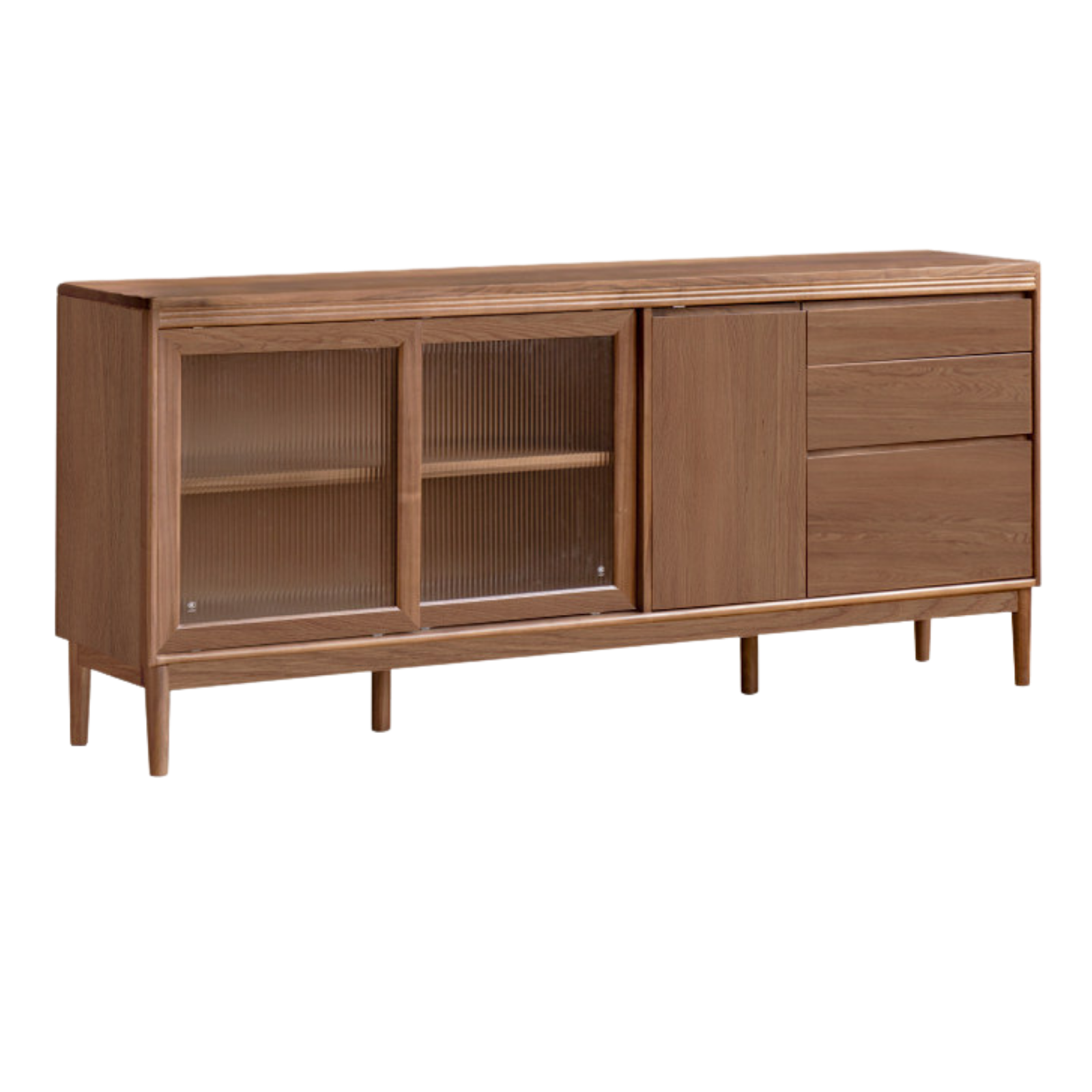 Black Walnut, Oak, Sandalwood, Ash, White Ash Solid Wood Rock Board Sideboard