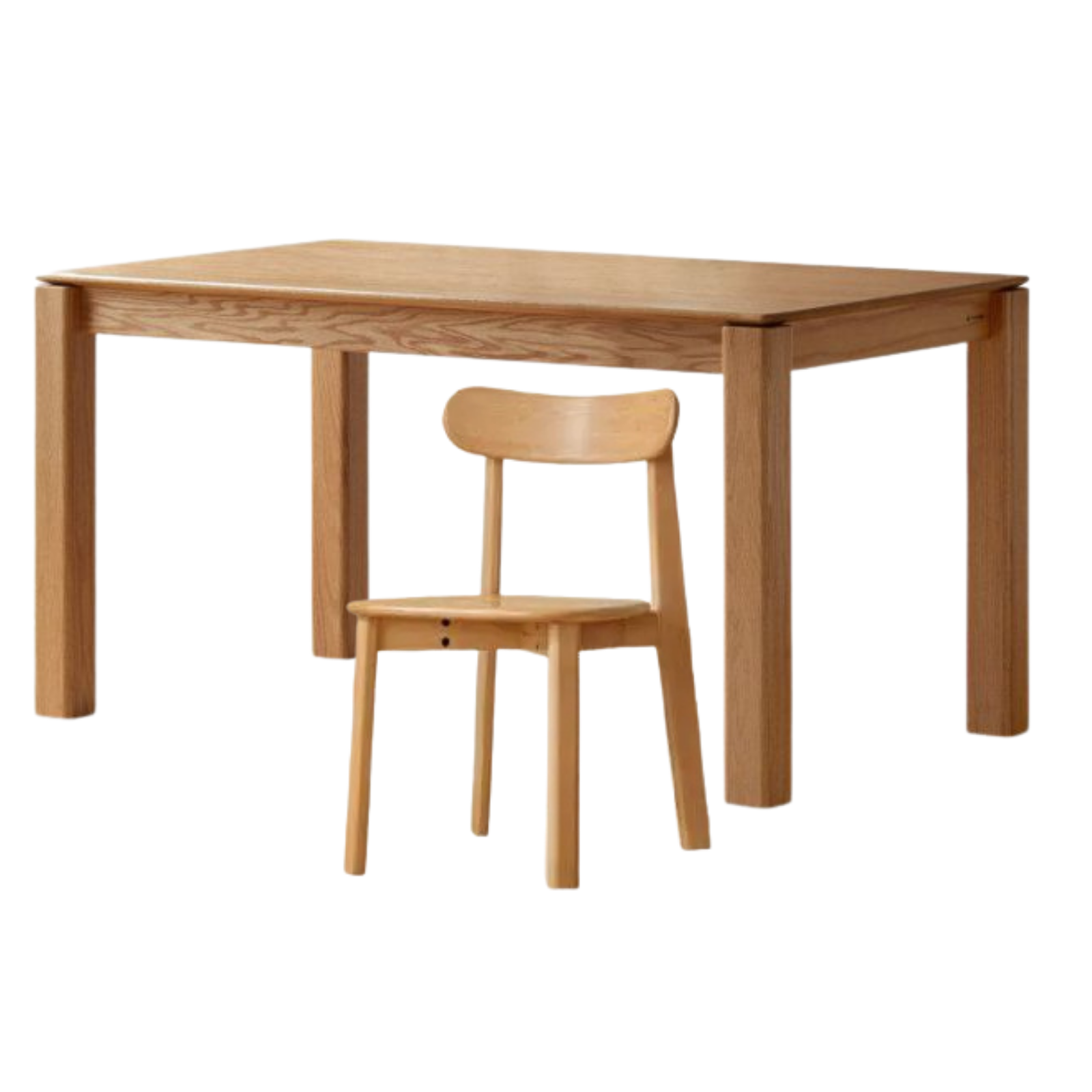 Oak Solid Wood Modern Minimalist Long Dining Table