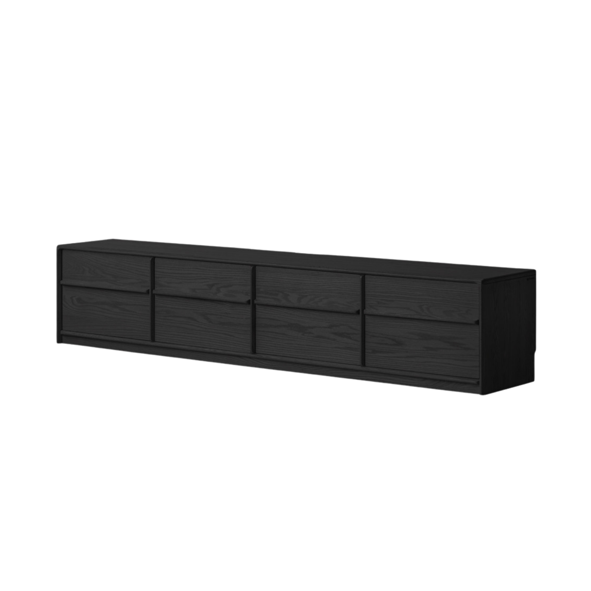 Oak, Ash Solid Wood Modern Skeleton Line TV Cabinet.