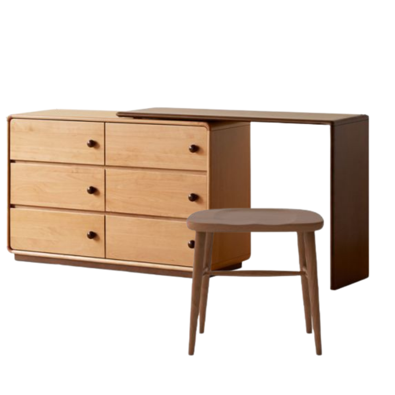 Beech Solid Wood Antique Style Vanity Table