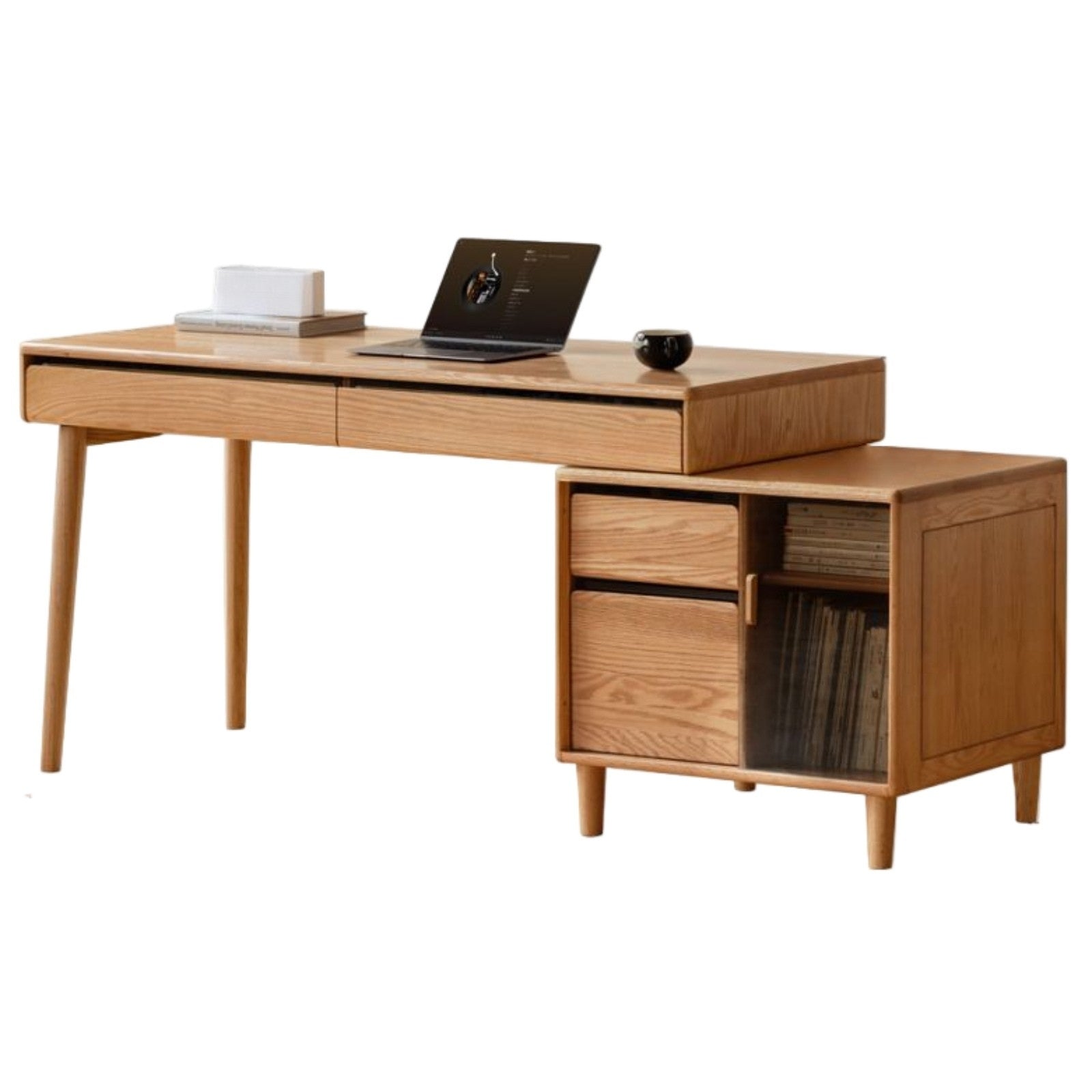 Oak Solid Wood Modern Office Desk