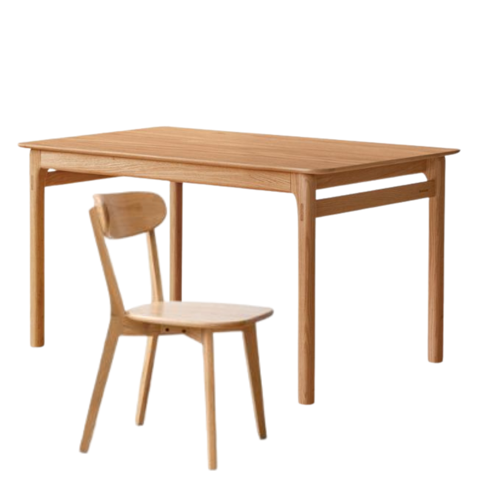 Oak Solid Wood Modern Minimalist Long Dining Table