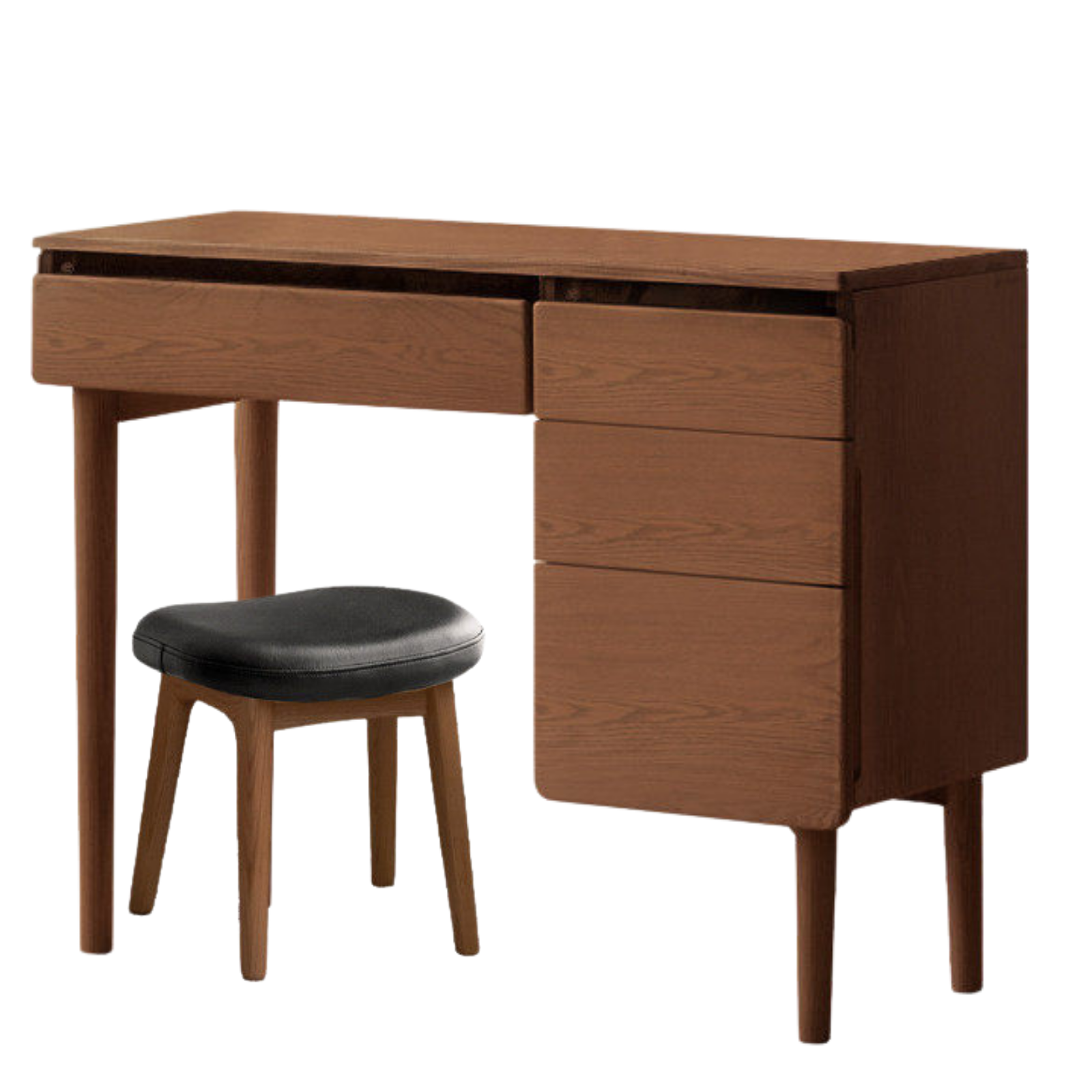Ash, Oak Solid Wood Multifunctional Modern Vanity Table.