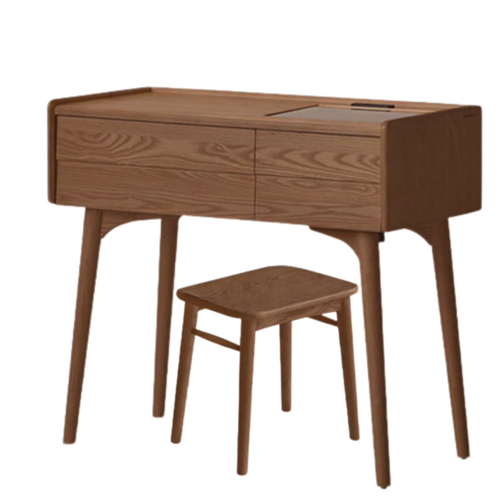 Ash Solid Wood Modern Vanity Table.