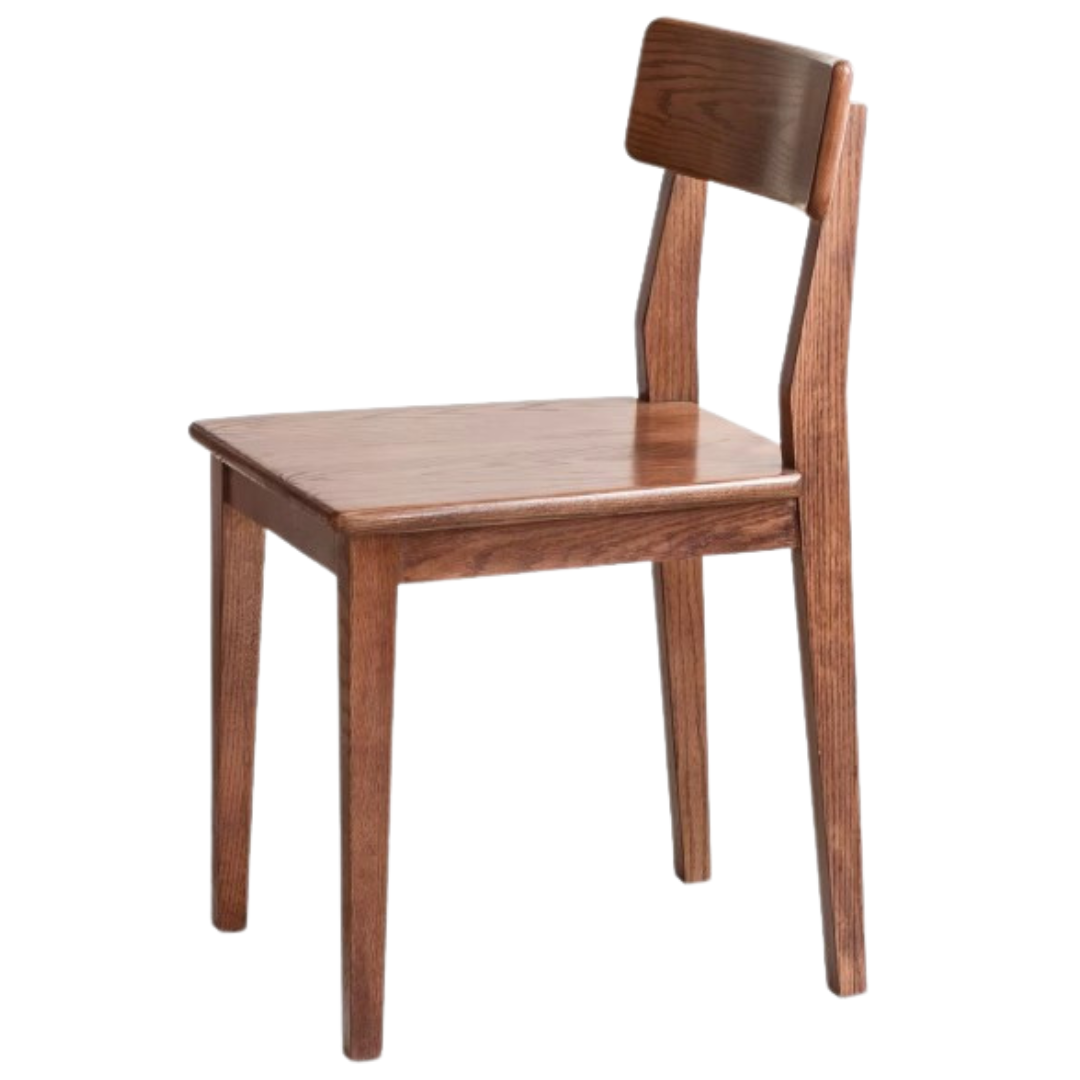 Oak,Black walnut solid wood - Dining chair 4 pcs set