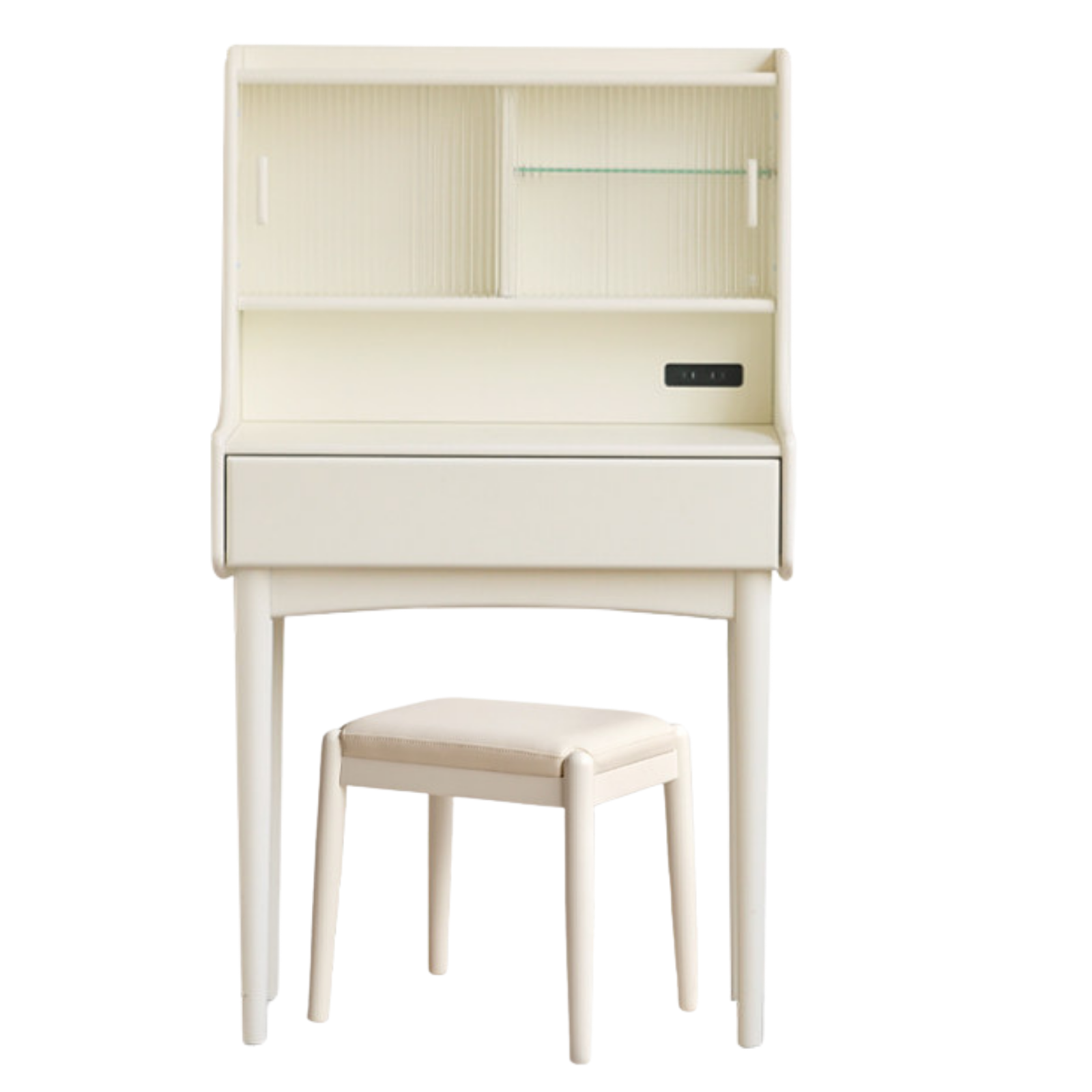 Solid RubberWood Cream Style Vanity Table.