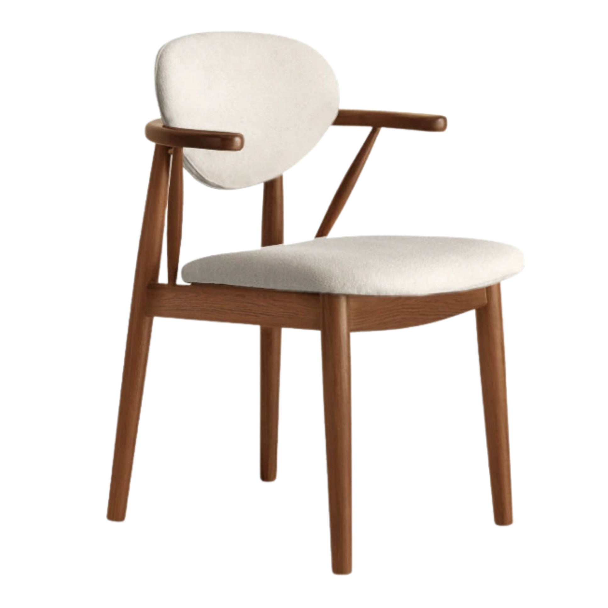 Black Walnut, Red Oak, Golden Sandalwood Dining Armchair