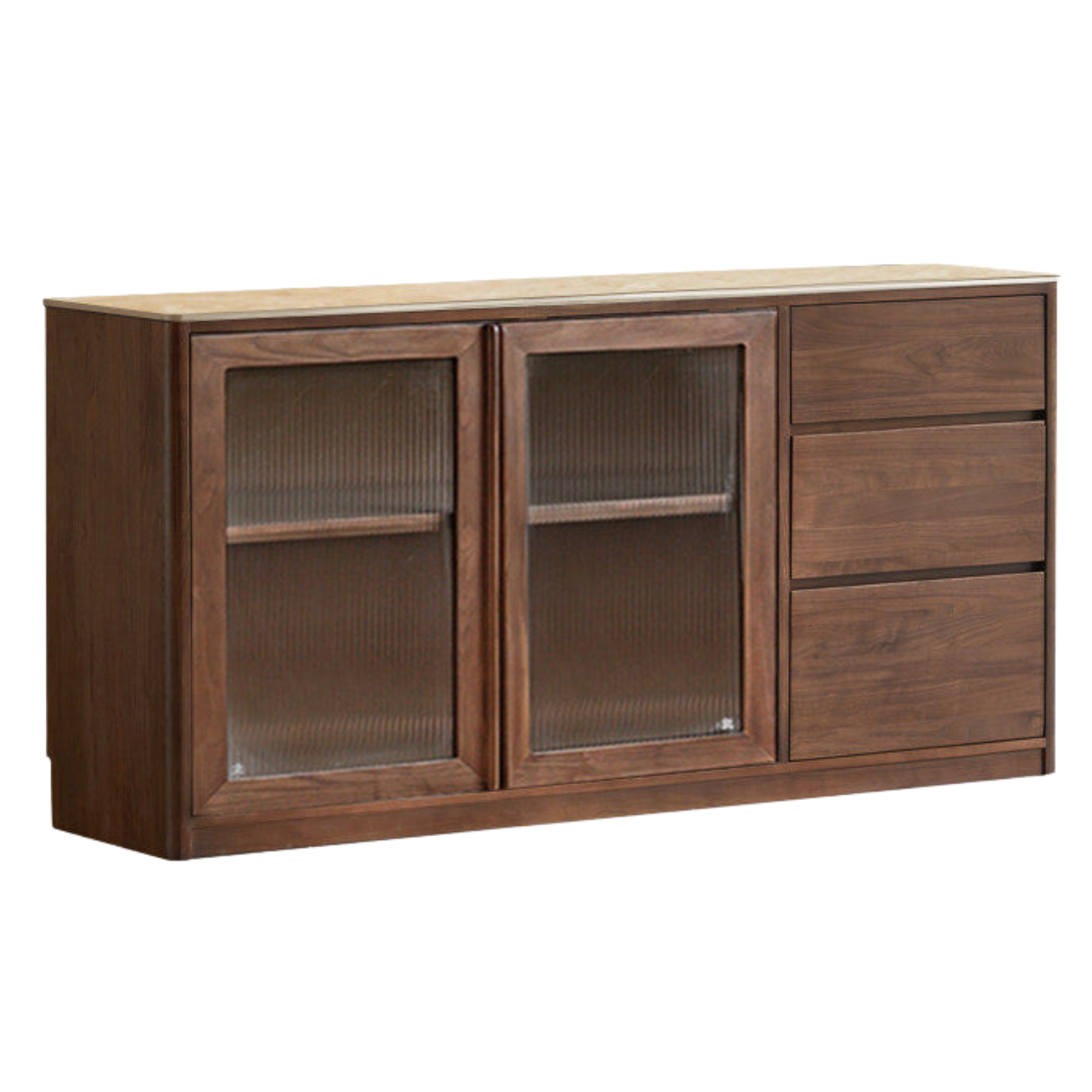 Black Walnut Solid Wood Sideboard Hole Storage
