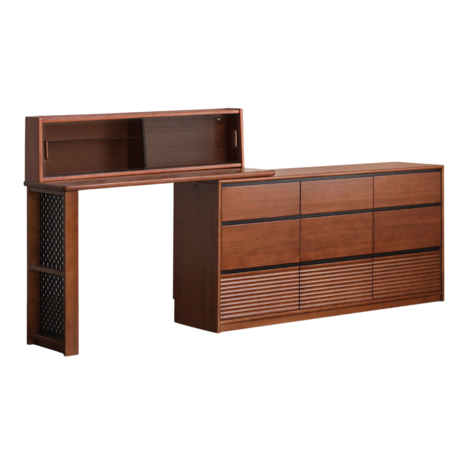 Tulipwood Solid Wood Vanity Table Cabinet Perforated Board.