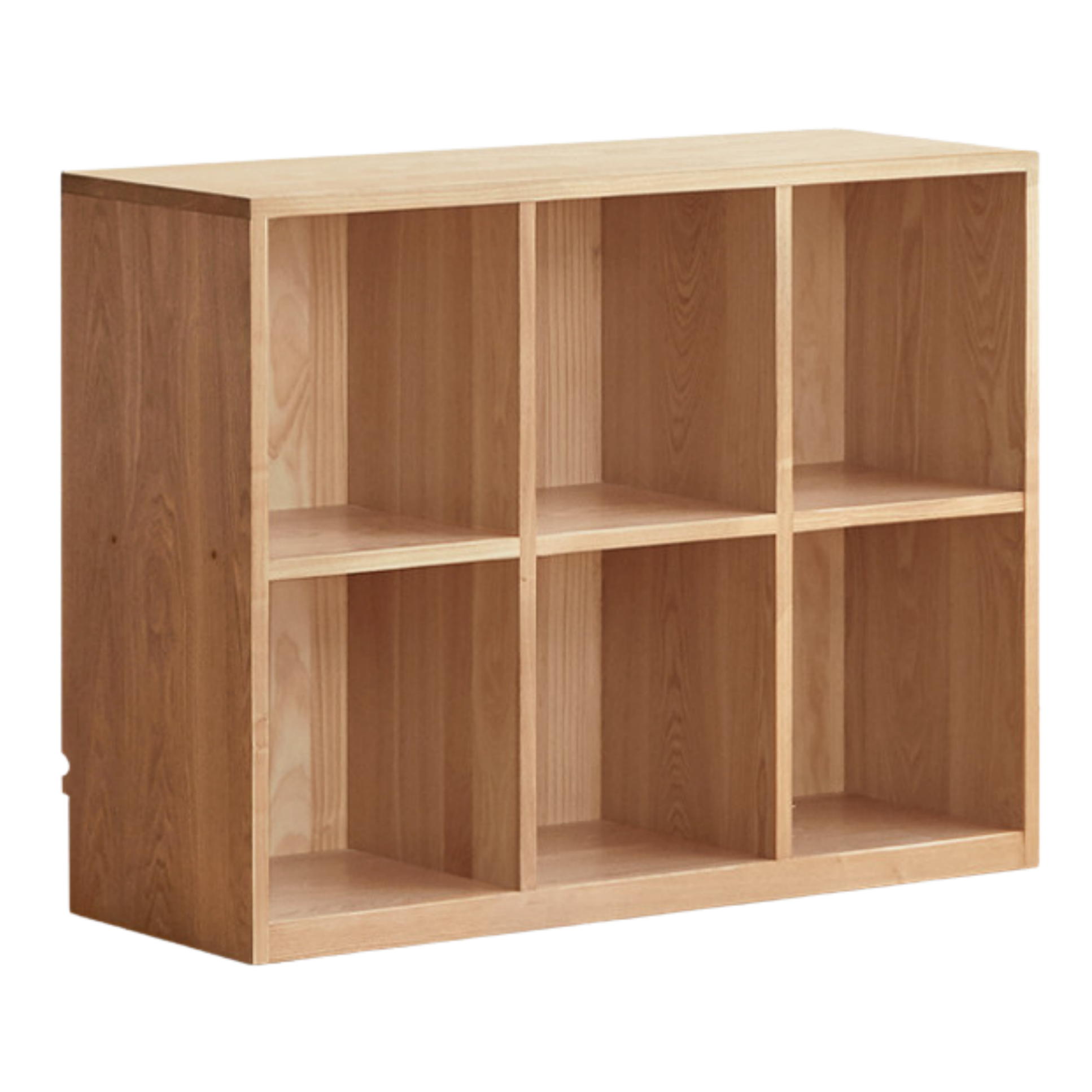 Ash Solid Wood Bookcase Storage Cabinet