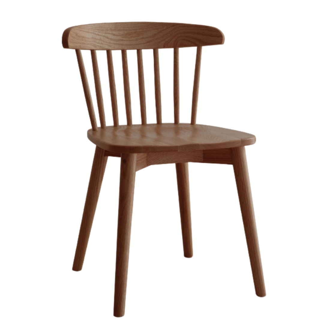 Oak, Cherry wood, Black Walnut Solid Wood 4 pcs set-Windsor Chair