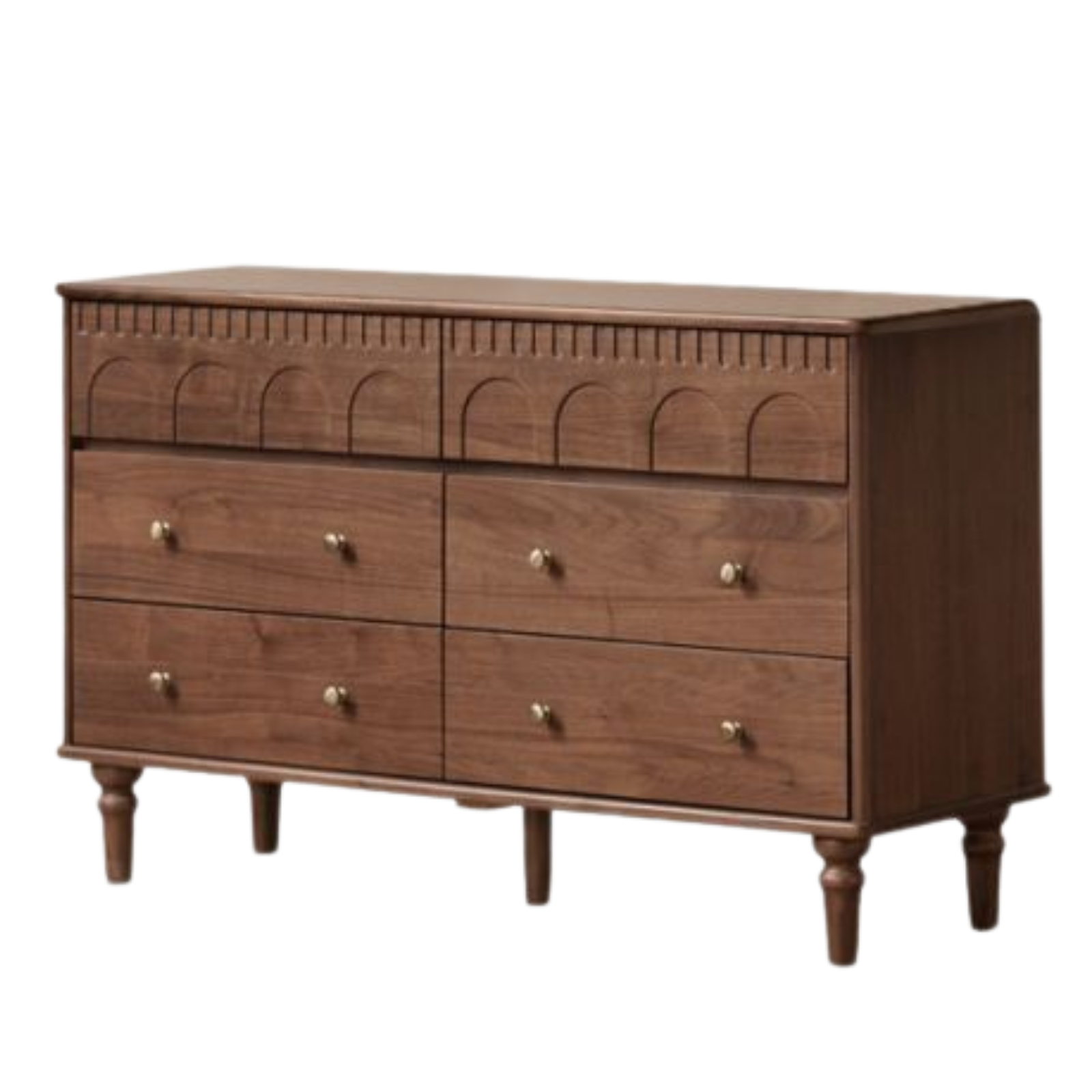 Black Walnut Solid Wood Vanity Table with Extendable Top