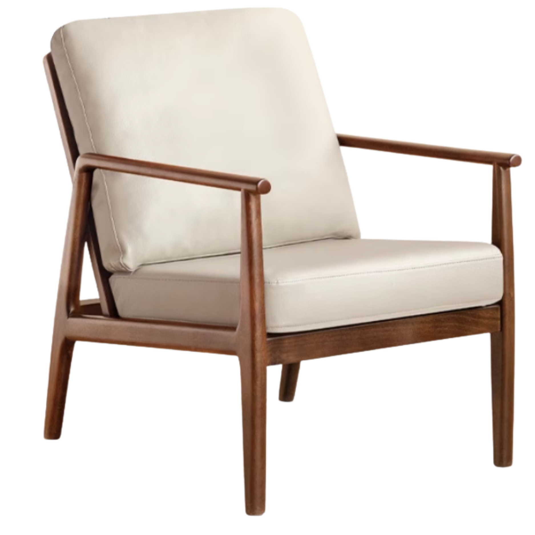 Black Walnut, Cherry, Sandalwood, Oak Solid Wood Leisure Armchair  -