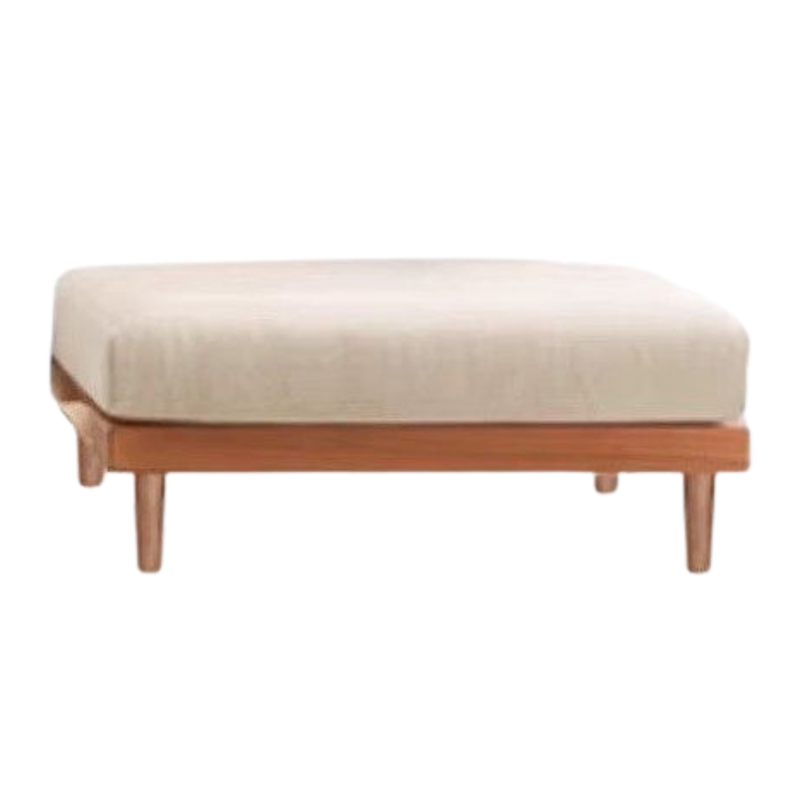 Oak, Ash, Cherry, Black Walnut Solid Wood Casual Footstool with Modern Minimalist Style