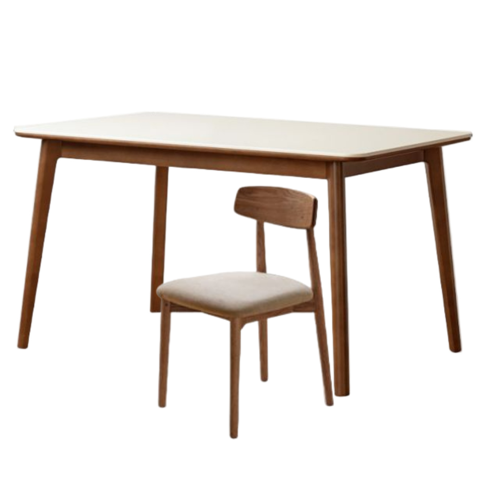 Beech Solid Wood Rock Board Dining Table