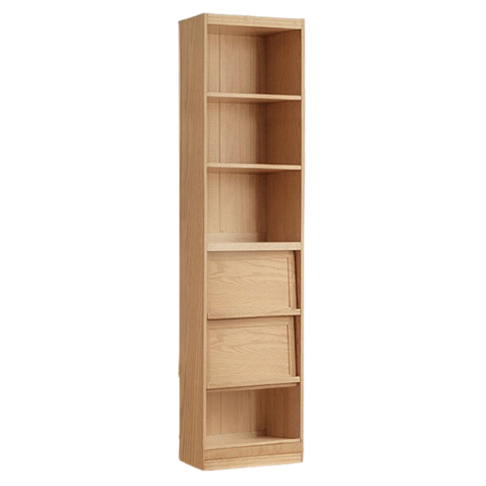 Ash, Oak, Cherry Solid Wood Bookshelf Integrated Wall-Mounted