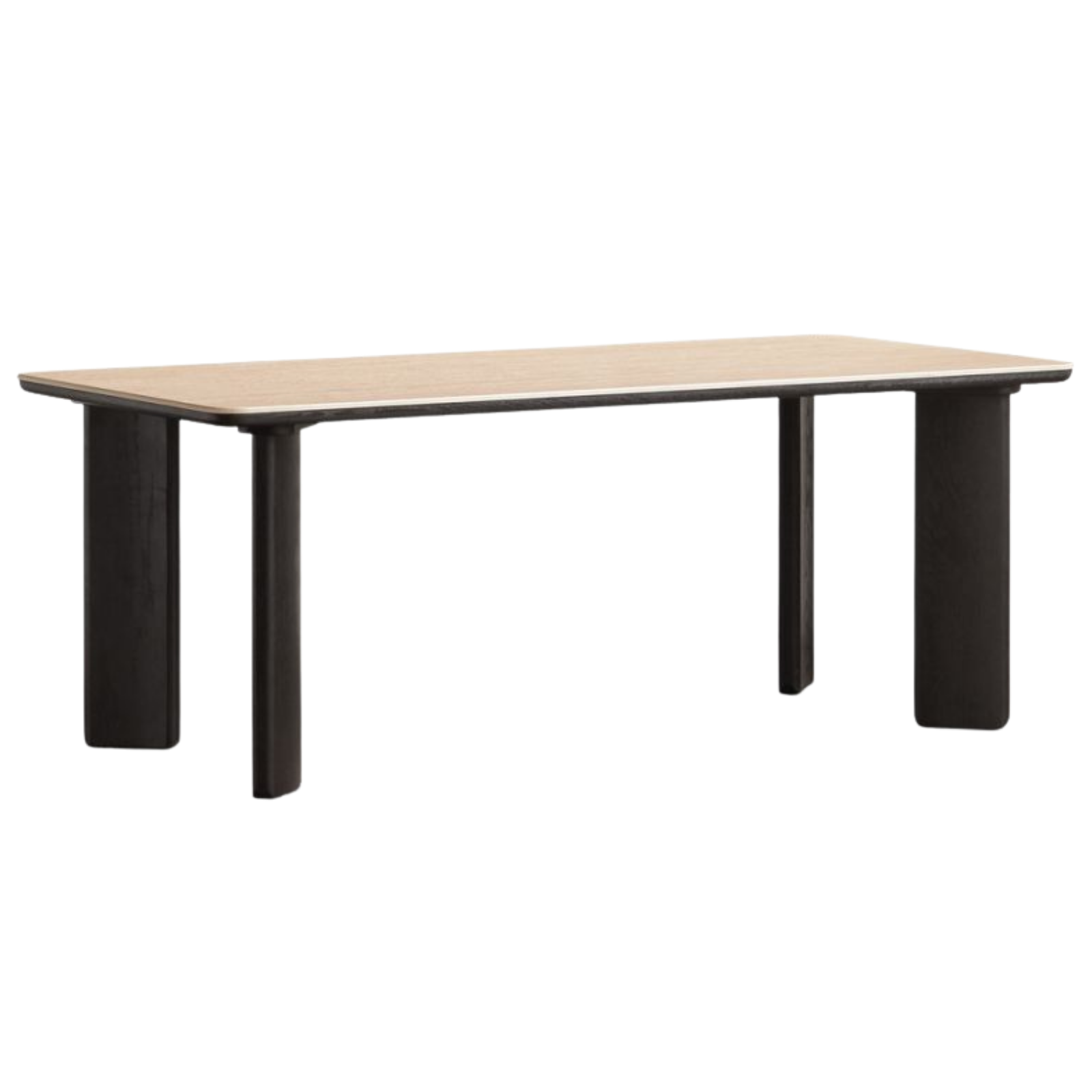 Oak Solid Wood Modern Cave Stone Rock Plate Dining Table