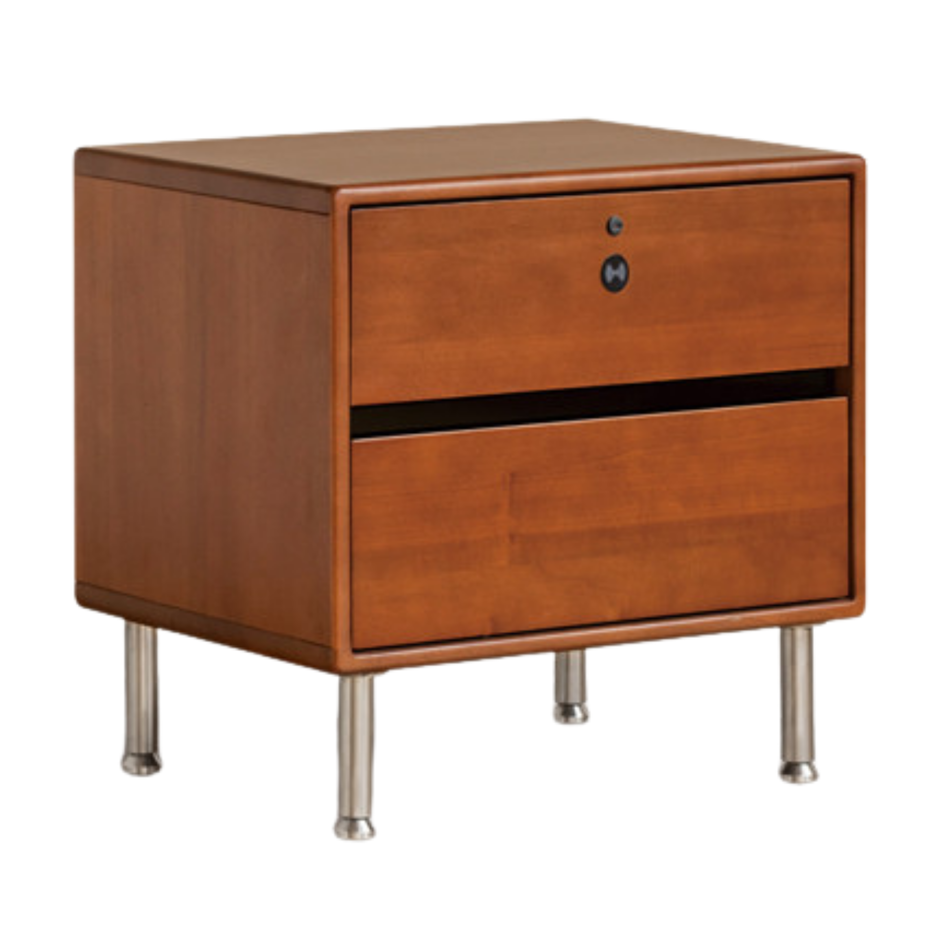 Poplar Solid Wood American Retro Nightstands