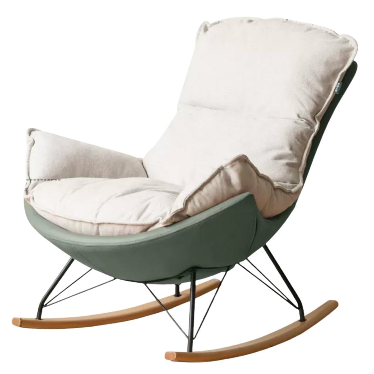 Fabric Rocking Lounge Chair with Soft Cushioned Seat - Best Seller