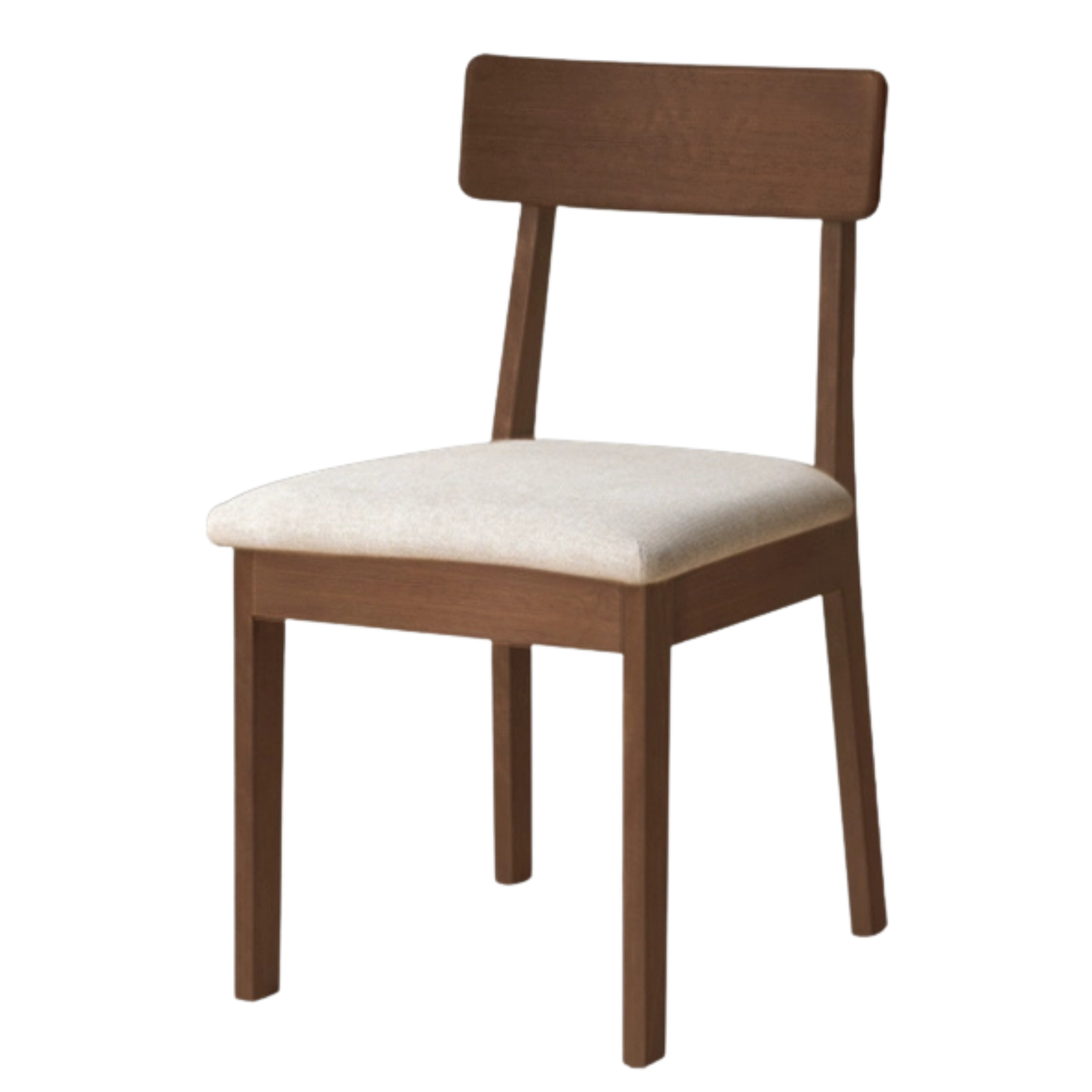 Set 4 pcs Black Walnut, Fang Longyan, Ash, Oak, Solid Rubberwood Dining Chair